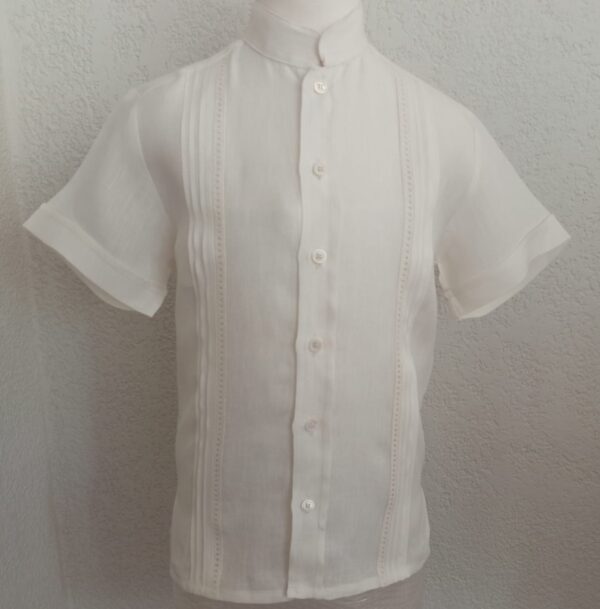 Camisa en lino manga corta