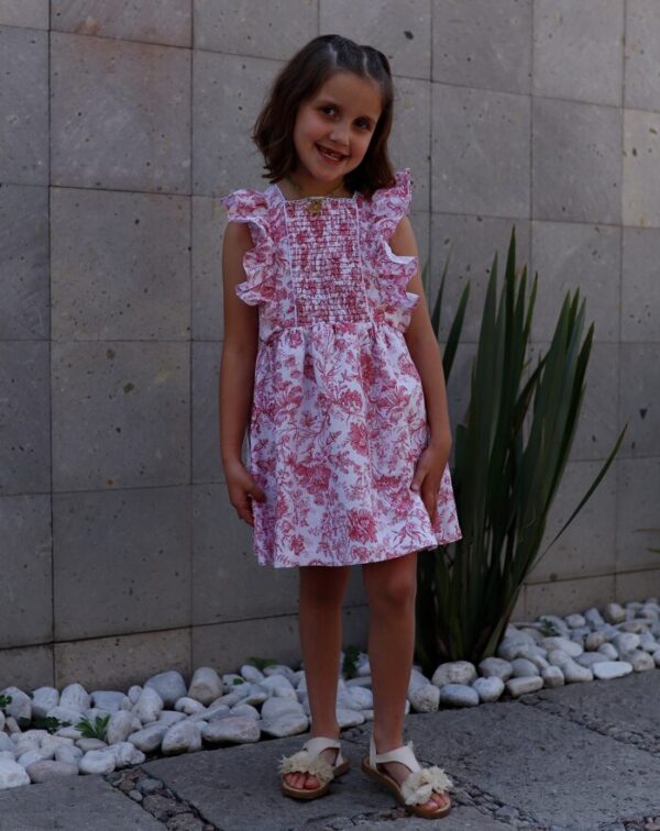 Vestido de lino algodón blanco - Imagen 3