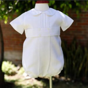 Ropón para niño pañalero de lino