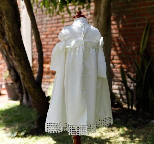 Ropón niña vestido de seda viscosa - Imagen 3