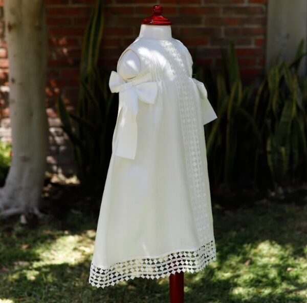 Ropón niña vestido de seda viscosa - Imagen 2