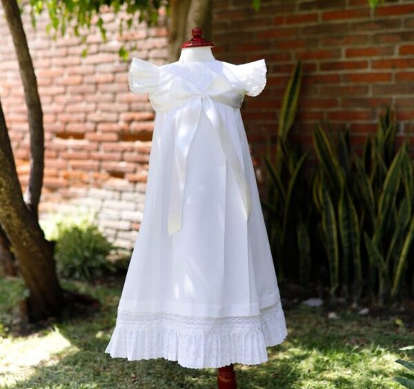 Ropón niña vestido largo de piqué