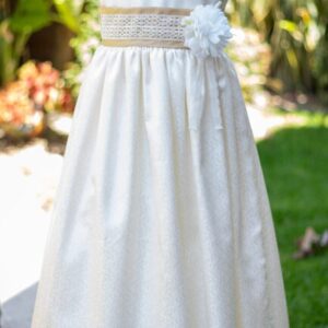 Vestido de seda viscosa