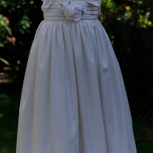 Vestido de pique crudo